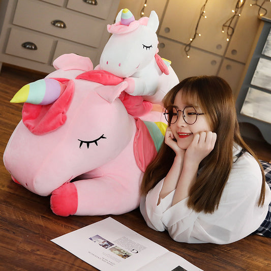 30/60cm Kawaii unicorn Horse Plush Soft Stuffed