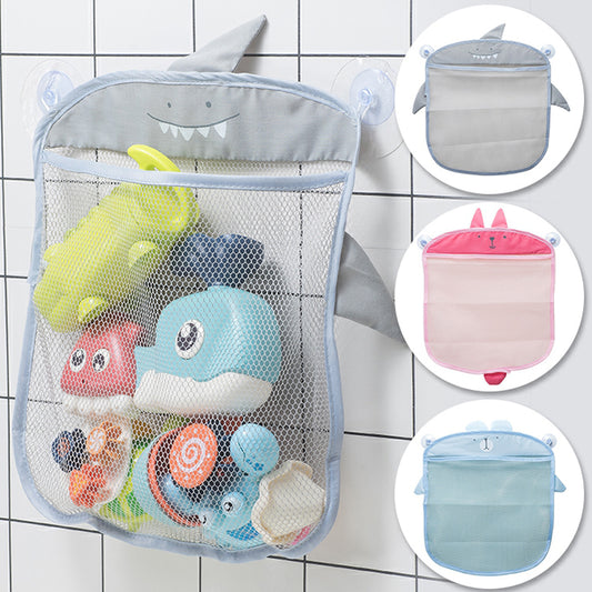 QWZ New Baby Bathroom Mesh Bag Sucker Design for Bath Toys