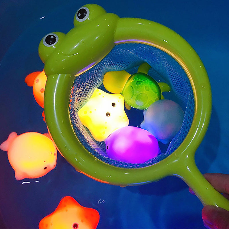 Baby Cute Animals Bath Toy Swimming Water LED Light