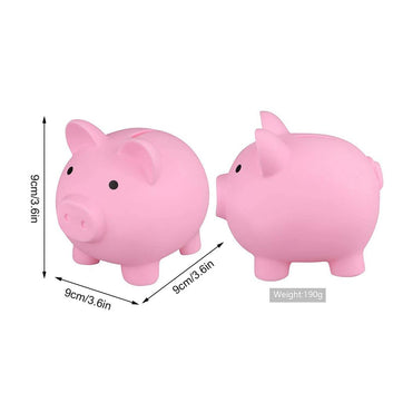 Cute Pig Shape Piggy Bank Coin Money Saving Box