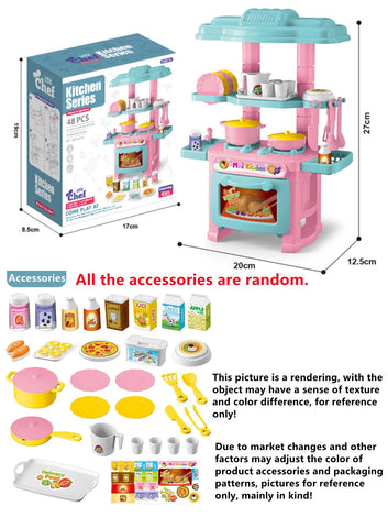 Kitchen Accessories, Play Cooking, Mini Dishes Plastic Playset