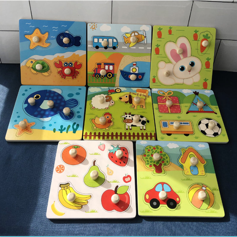 Montessori Early Education Fruit Cognitive Puzzle Toy