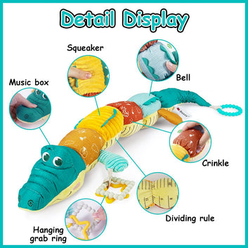 Musical Stuffed Animal Crocodile Activity Soft Toys