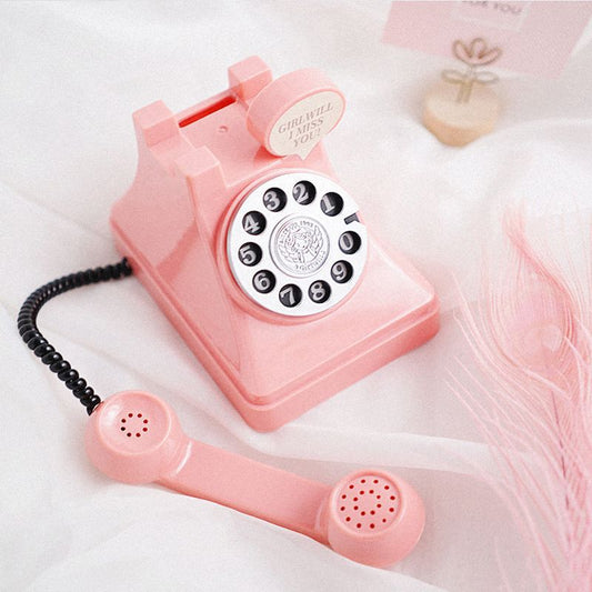 Retro Cute Telephone Piggy Bank