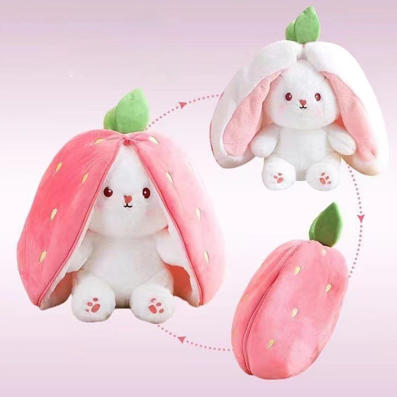 Reversible Rabbit Plush Doll Toy Children