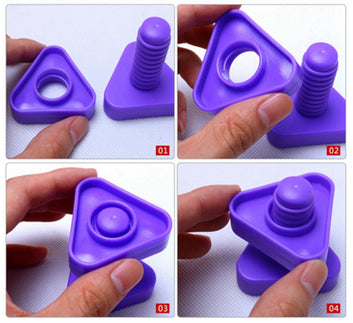 Screw Building Blocks Nut Shape Match Puzzle Toys