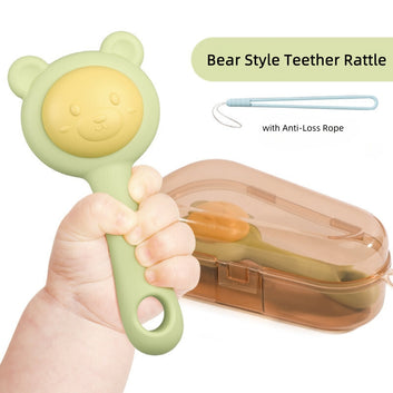 Teether Rattle Toy Food Grade Silicone Rabbit toy