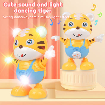 Dancing Electric Cartoon Cute Small Yellow Tiger Doll