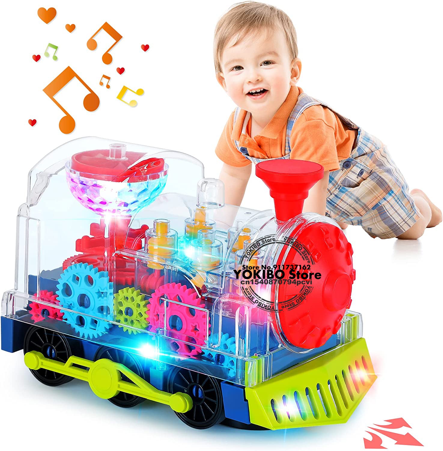 Electric Train Toy for Kids Toddlers Crawling Train